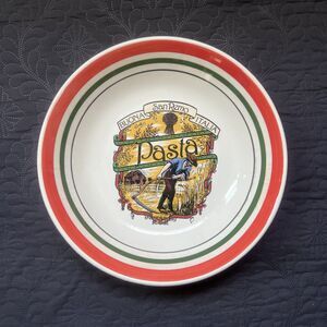 Vintage Large HiMark Buona San Remo Italia 11” Pasta Serving Bowl Dish Italy
